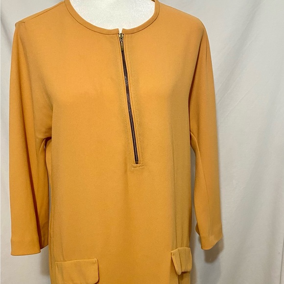 Zara Woman Orange Dress - Picture 3 of 6